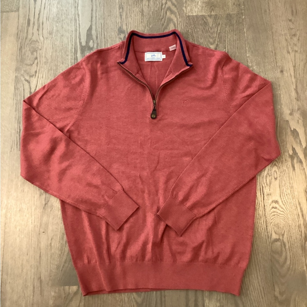 Southern Tide Quarter Zip Sweater M Medium